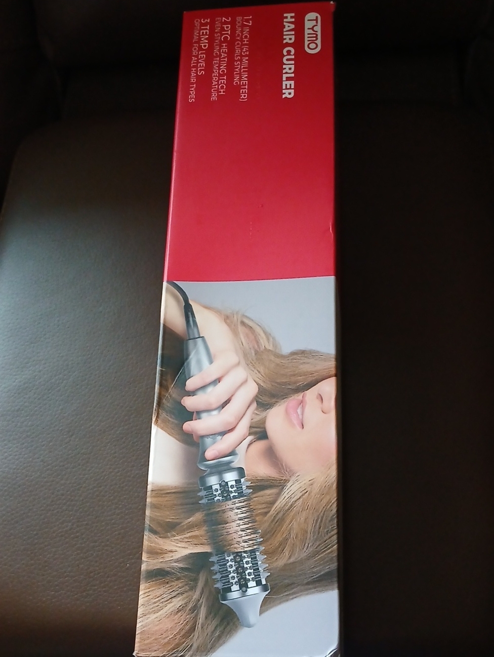 Tymo Hair Curler Hot Air Brush - Red.    D